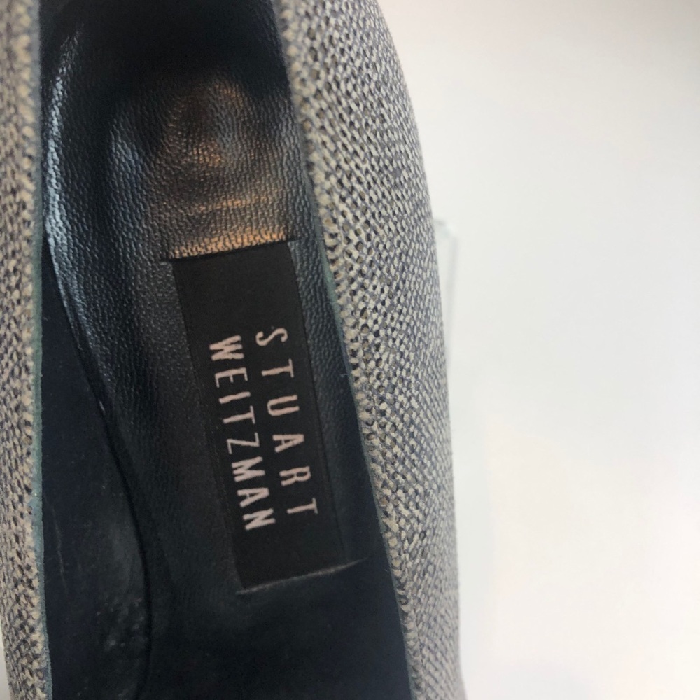 Stuart Weitzman Snakeskin Print Block Heel… - image 3